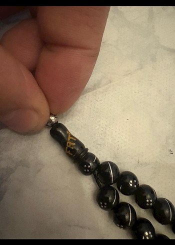 Siyah Minimalist Erkek Tesbih Erzurum Oltu taşi ismeözel(Fatih) - Görsel 4