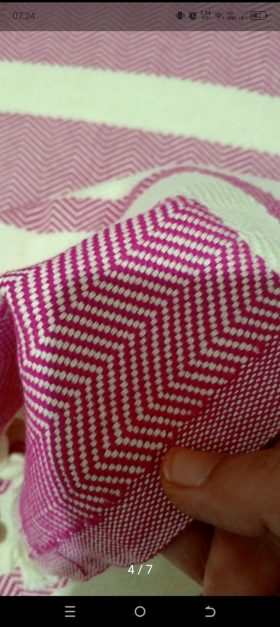 Pembe Çizgili Yatak Örtüsü - Görsel 4