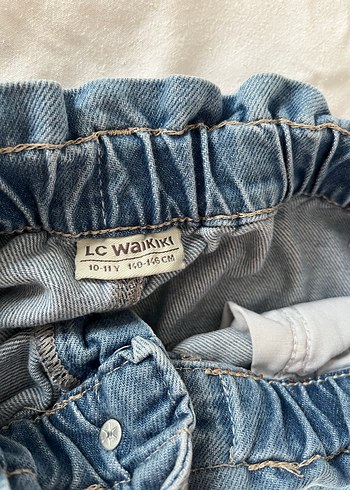 Kadın Mavi Bel Detaylı Denim Mini Etek - Görsel 4