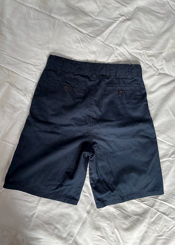 Lacivert Pamuklu Rahat Kesim Şort - Görsel 4