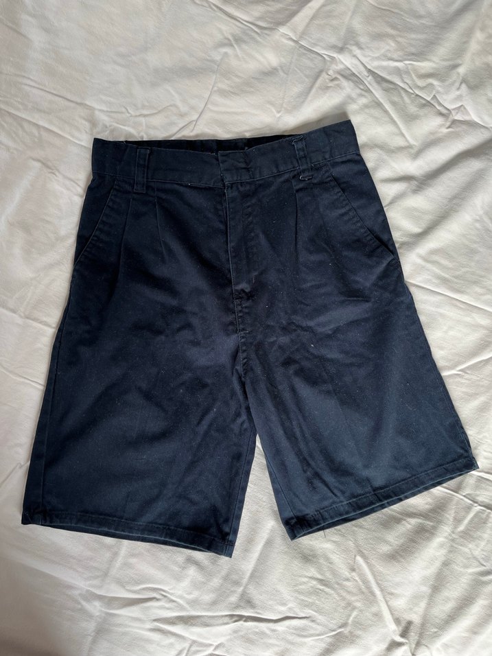 Lacivert Pamuklu Rahat Kesim Şort - Görsel 3