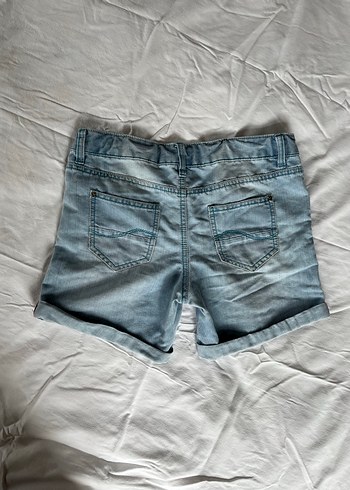 Mavi Denim Mini Şort - Görsel 3