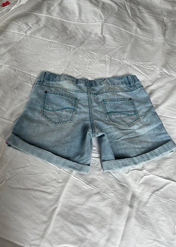 Mavi Denim Mini Şort - Görsel 4