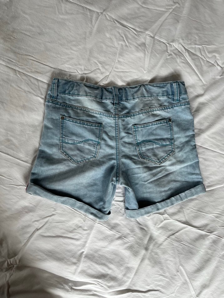 Mavi Denim Mini Şort - Görsel 3