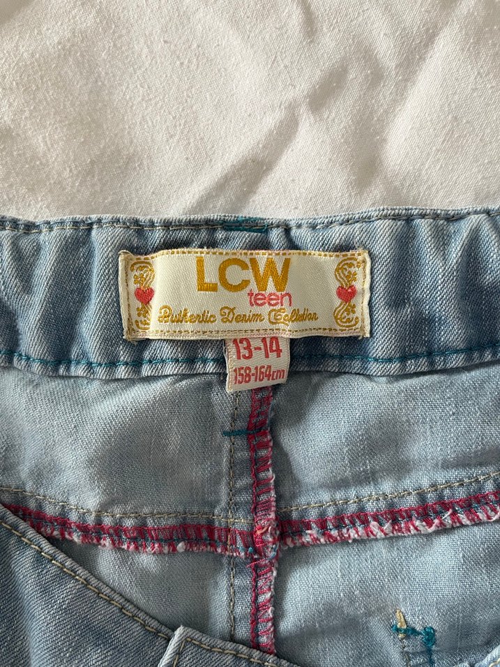 Mavi Denim Mini Şort - Görsel 5