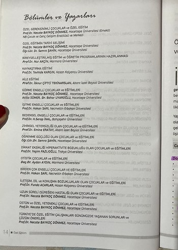 Öğretmenlik Programları için Özel Eğitim ve Kaynaştırma Kitabı - Görsel 4