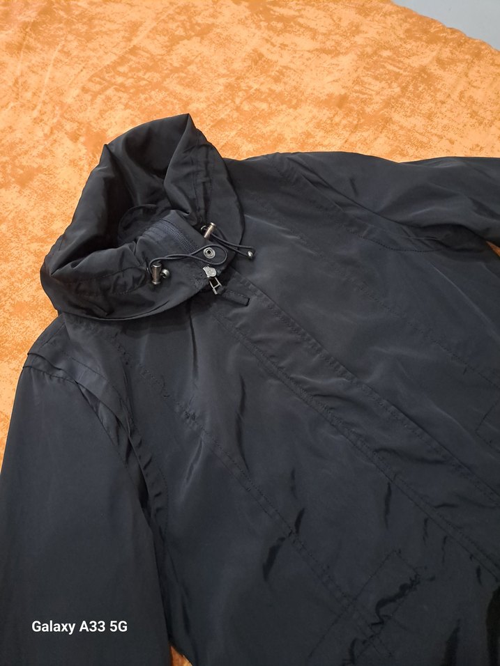 Kadın siyah yağmurluk - Görsel 5