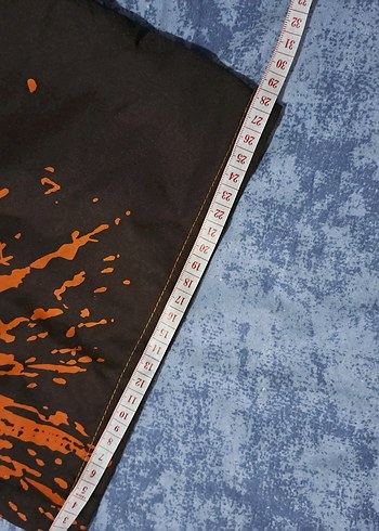 Baskılı Kahverengi Rahat Erkek Mayo Şortu - Görsel 6