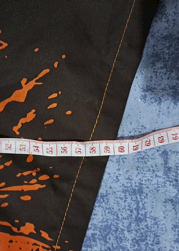 Baskılı Kahverengi Rahat Erkek Mayo Şortu - Görsel 5