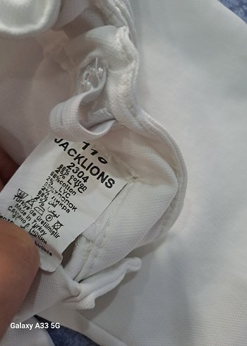 4 Yaş Beden beyaz Renk Erkek Beyaz Regular Fit Denim Pantolon