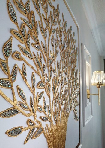 Beden dekoratif gold tablo