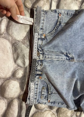 Mavi kadın kot jean - Görsel 5