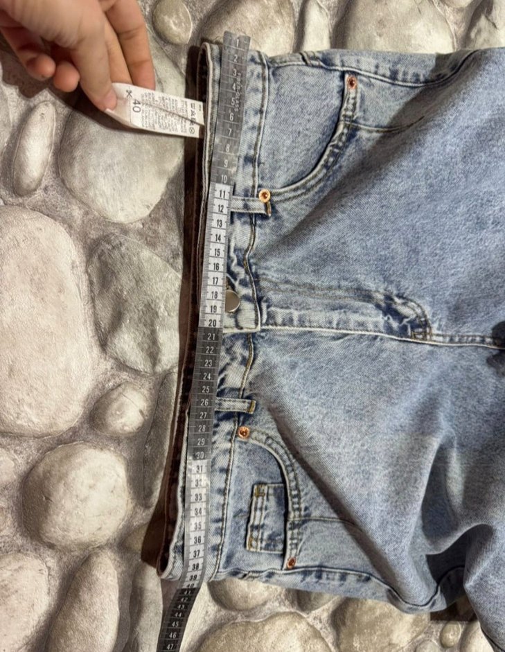 Mavi kadın kot jean - Görsel 5