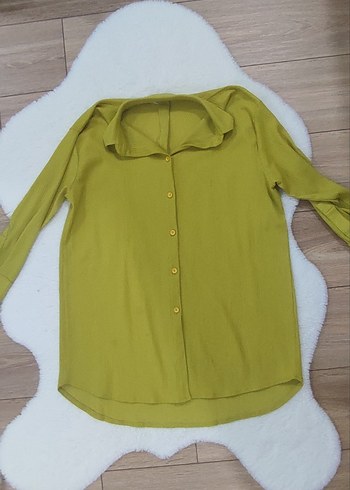 LC Waikiki yağ yeşili gömlek tunik