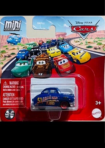 Disney Pixar Cars Hudson Hornet Mini Yarış Arabası Metal