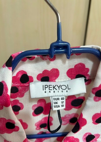 ipekyol İpekyol Pembe Renkli Uzun Kollu Düğmeli Kadın Gömlek