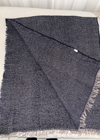 Gri Örgü Kadın Şal - Görsel 5