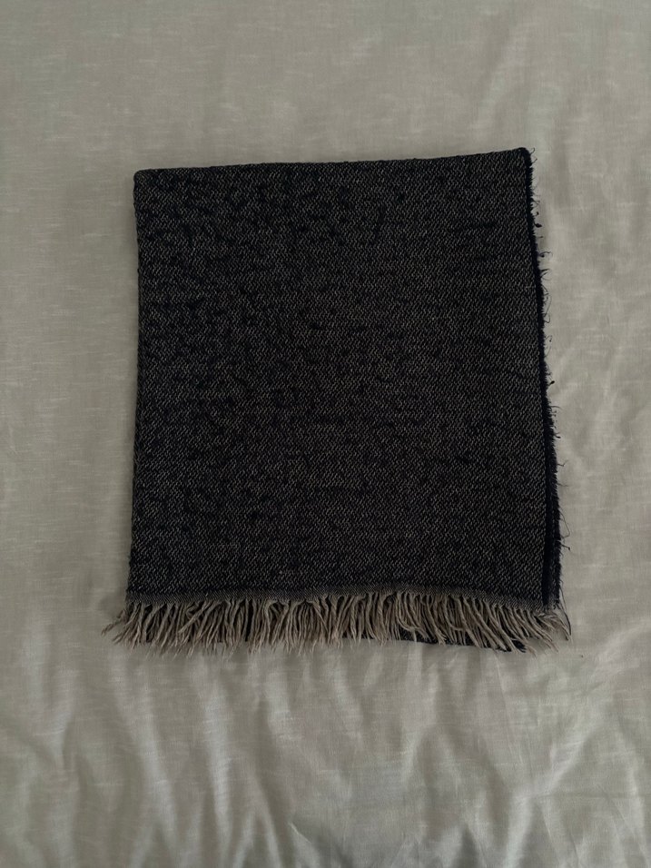 Gri Örgü Kadın Şal - Görsel 2