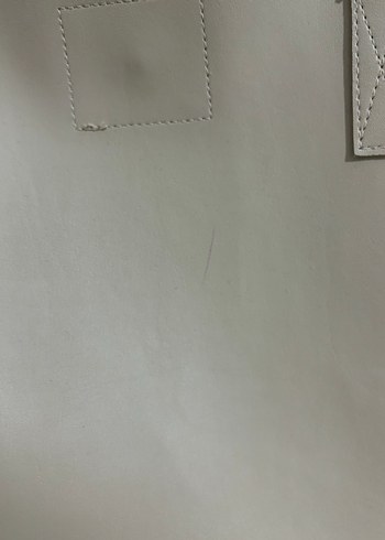 Bej Deri Kadın El Çantası - Görsel 5