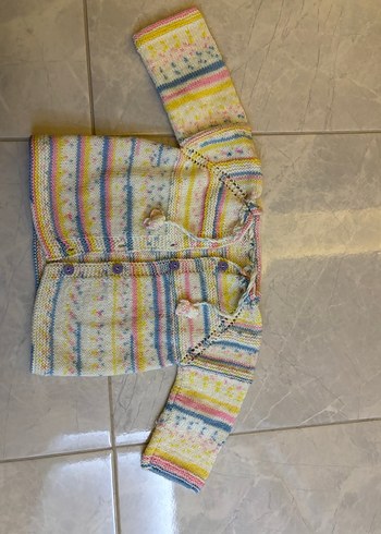 Kız Çocuk Bohem Çok Renkli Örgü Hırka - Görsel 2