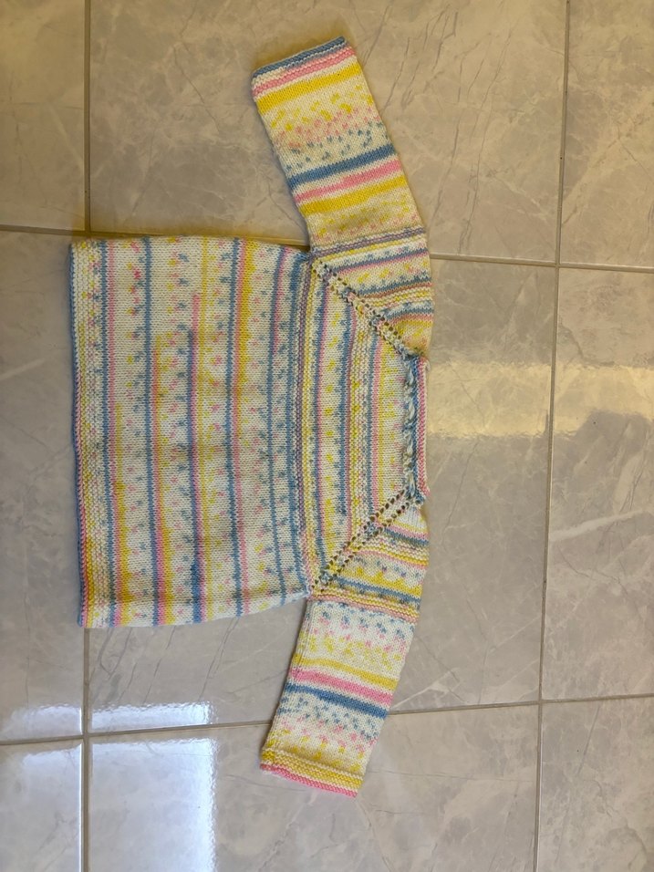 Kız Çocuk Bohem Çok Renkli Örgü Hırka - Görsel 4