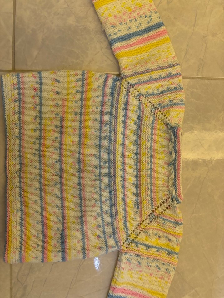 Kız Çocuk Bohem Çok Renkli Örgü Hırka - Görsel 5