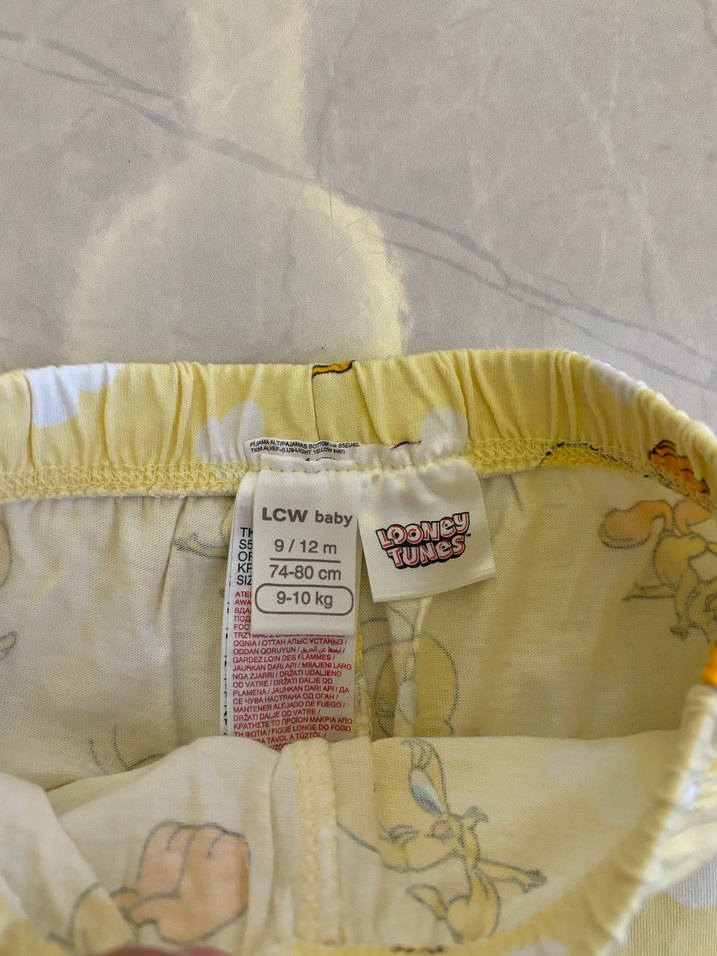 Sarı Renkli Bebek Kız Fırfırlı Takım - Görsel 3
