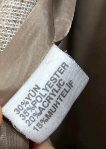 Roman marka %30 yün Vintage kaban
Düğmeli Kadın Keten Midi Kaban - Görsel 4