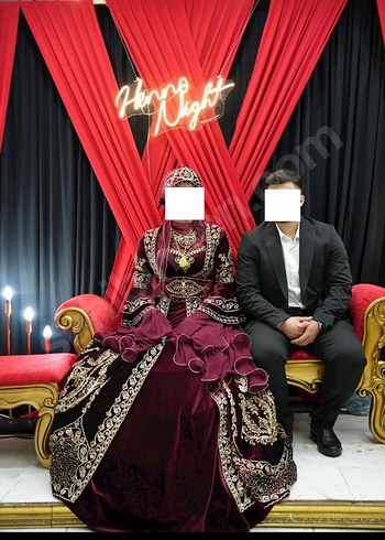 Gelinlik Uzun Kollu Beyaz Straplez A Kesim Gelinlik