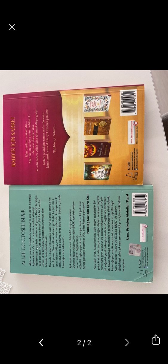 Rabbin İçin Sabret & Allah De Ötesini Bırak Kitapları - Görsel 2