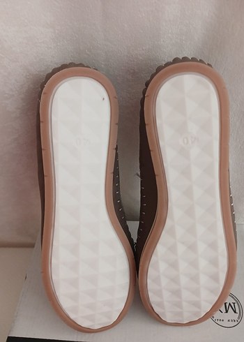 Bağcıklı Kahverengi Stiletto  Ayakkabı - Görsel 5