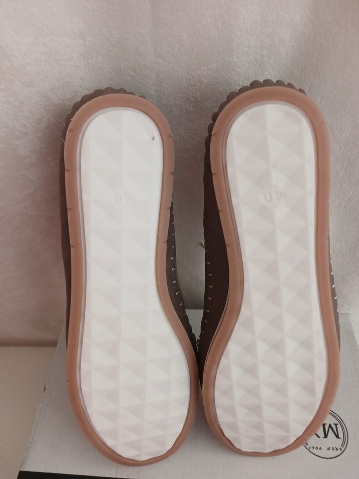 Bağcıklı Kahverengi Stiletto  Ayakkabı - Görsel 5