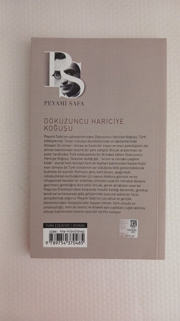 Dokuzuncu Hariciye Koğuşu - Peyami Safa - Görsel 2