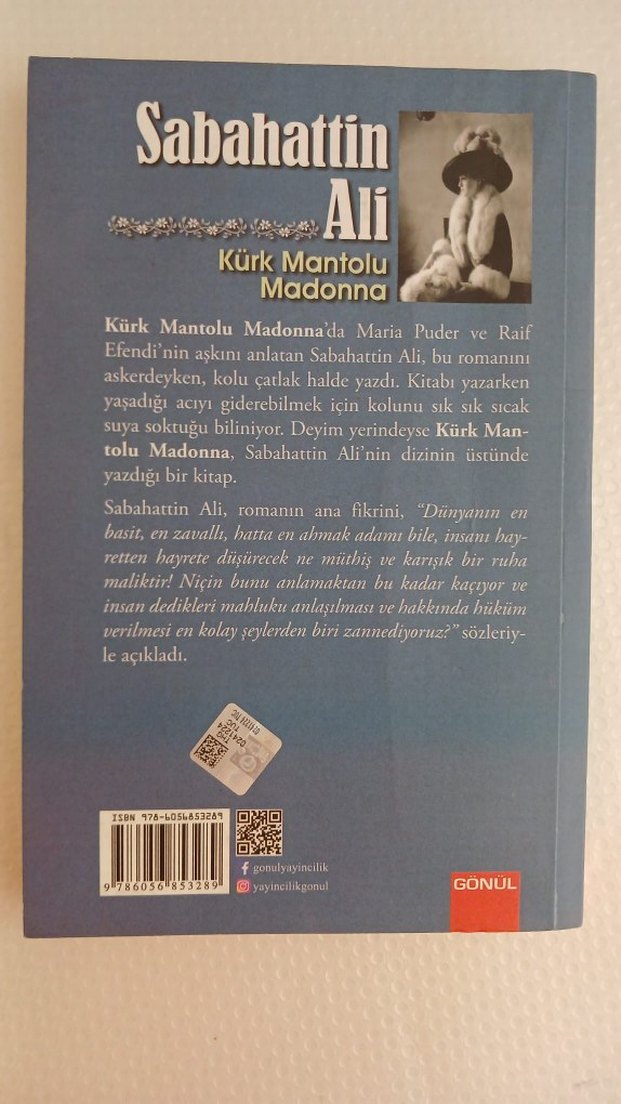 Kürk Mantolu Madonna - Sabahattin Ali - Görsel 2