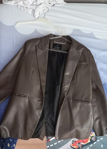 DERİ STRADİVARİUS BLAZER CEKET