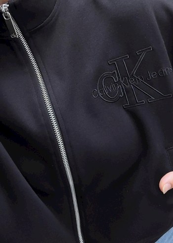 m Beden siyah Renk Siyah Yüksek Yakalı Denim Ceket