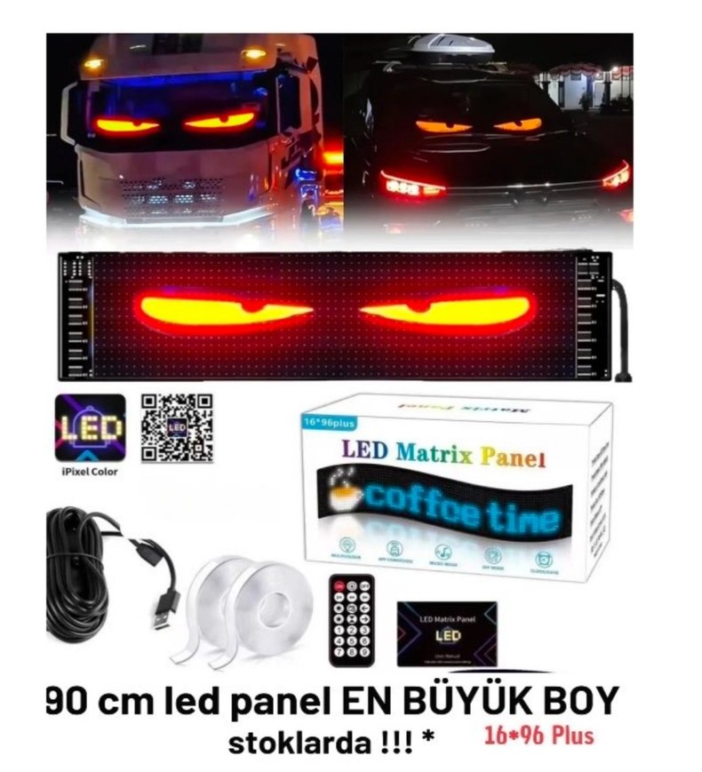 16*96 plus Led Çok Renkli Matrix Panel - Görsel 2