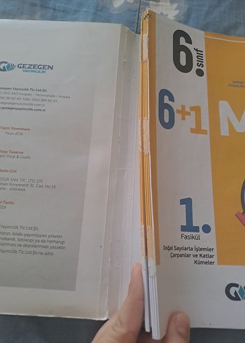 6. Sınıf Matematik Fasikül Kitabı