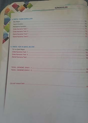 Beden Renk 6. Sınıf Türkçe Soru Bankası Kavram Yayınları
