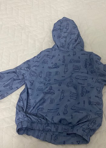 Kapüşonlu Erkek Çocuk Fermuarlı Yağmurluk - Görsel 3