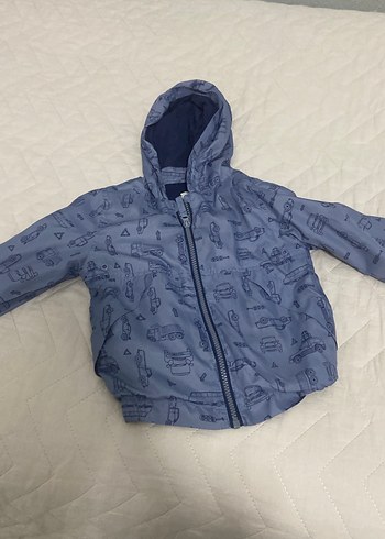 Kapüşonlu Erkek Çocuk Fermuarlı Yağmurluk - Görsel 2