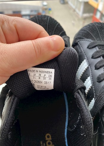 36 Beden siyah Renk Siyah Beyaz Adidas Superstar Kadın Spor Ayakkabı