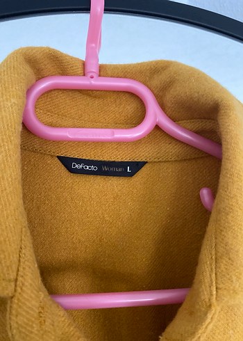 Düğmeli Sarı Rahat Kesim Kadın Gömlek - Görsel 7