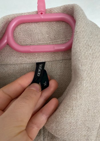 Bej Rahat Kesim Kadın Keten Gömlek - Görsel 9