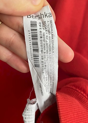 Kırmızı Oversize Kadın Sweatshirt - Görsel 6