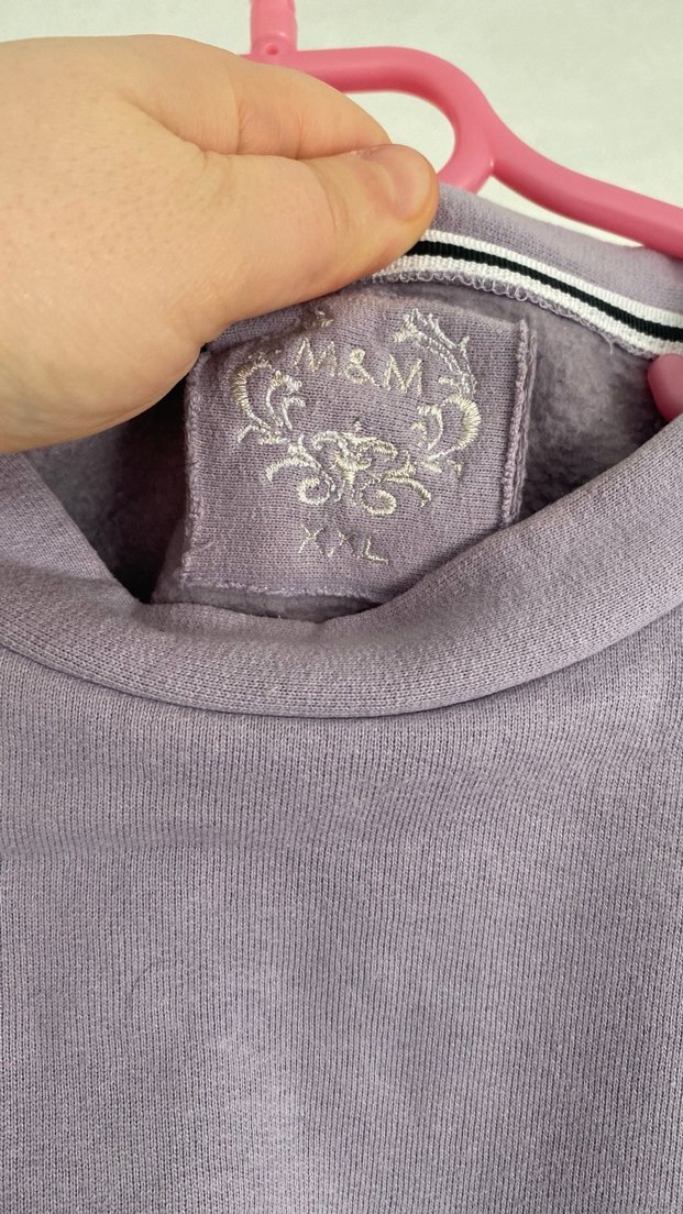 Mor Baskılı Kadın Sweatshirt - Görsel 3