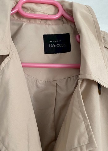 Bej Midi Kadın Trençkot Düğmeli - Görsel 6