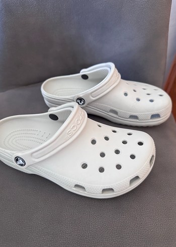 37 Beden beyaz Renk Crocs Terlik