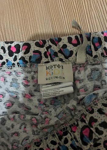 Renkli Leopar Desenli çocuk şort - Görsel 2