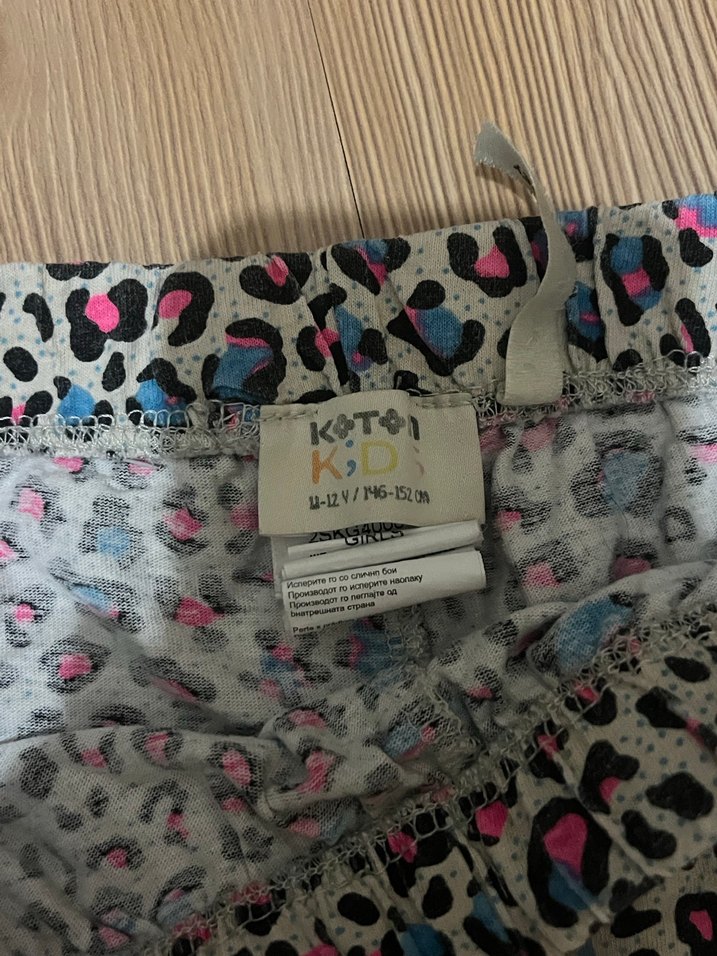 Renkli Leopar Desenli çocuk şort - Görsel 2